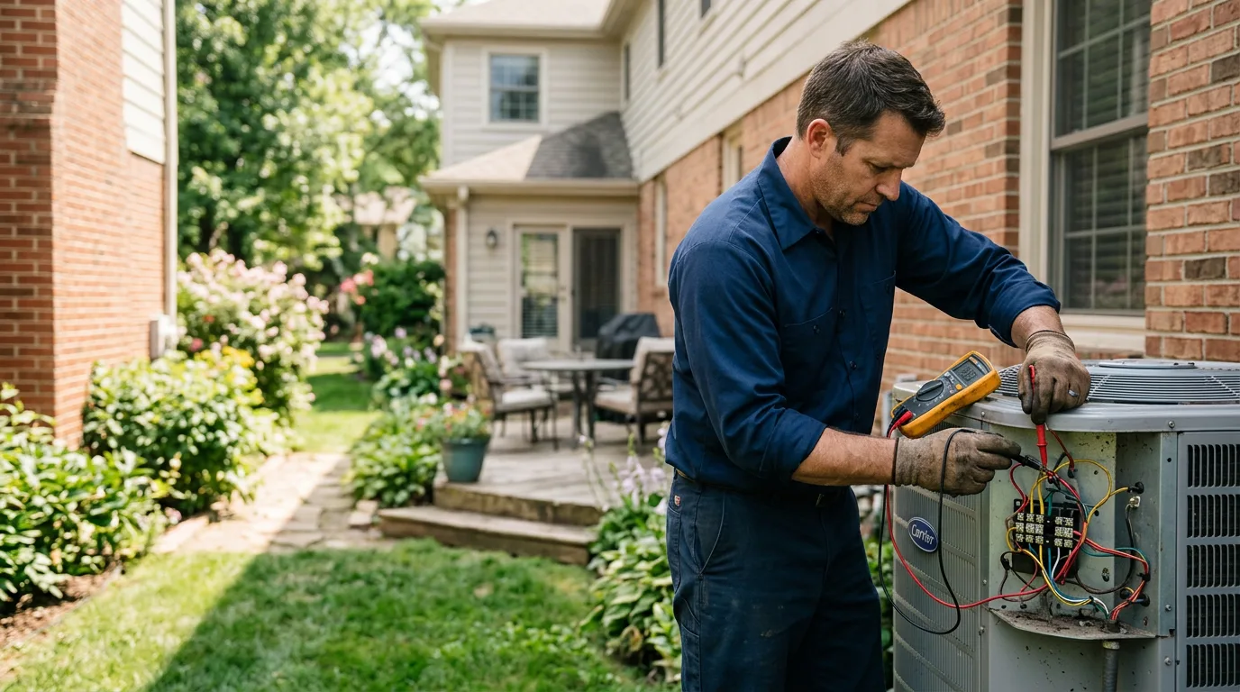 HVAC technician working near Baldwin, IA